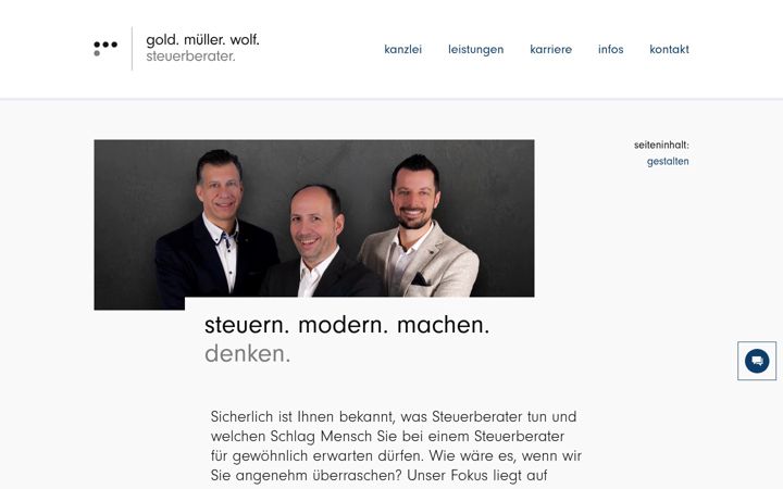 Screenshot of gmwsteuer.de