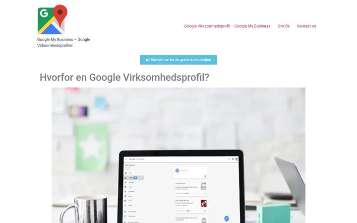 Screenshot of gmybusiness.dk
