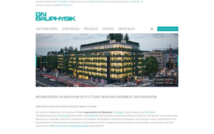 Skjámynd af gn-bauphysik.de