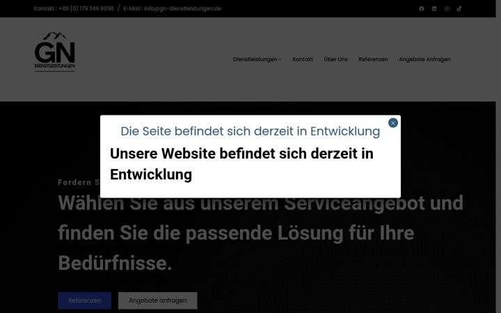 Skjámynd af gn-dienstleistungen.de