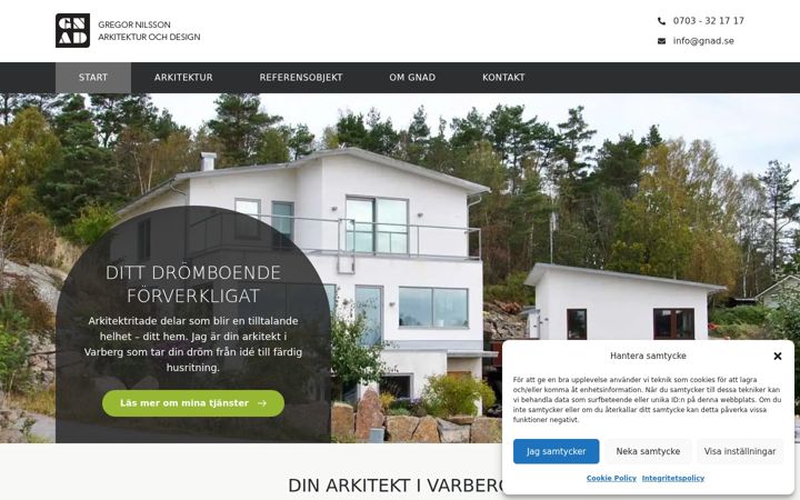 Screenshot of gnad.se