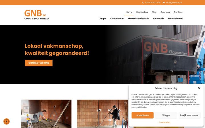 Screenshot of gnbchapewerken.be