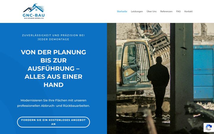 Screenshot of gnc-bau.de