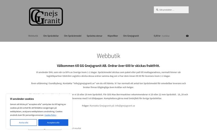 Screenshot of gnejsgranit.se