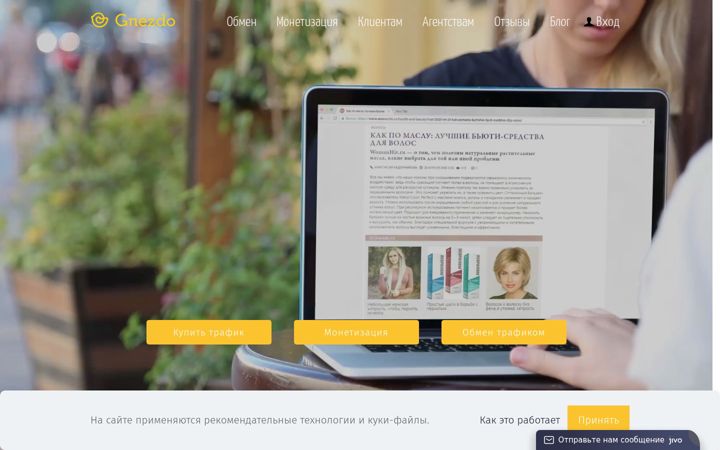 Screenshot of gnezdo.ru