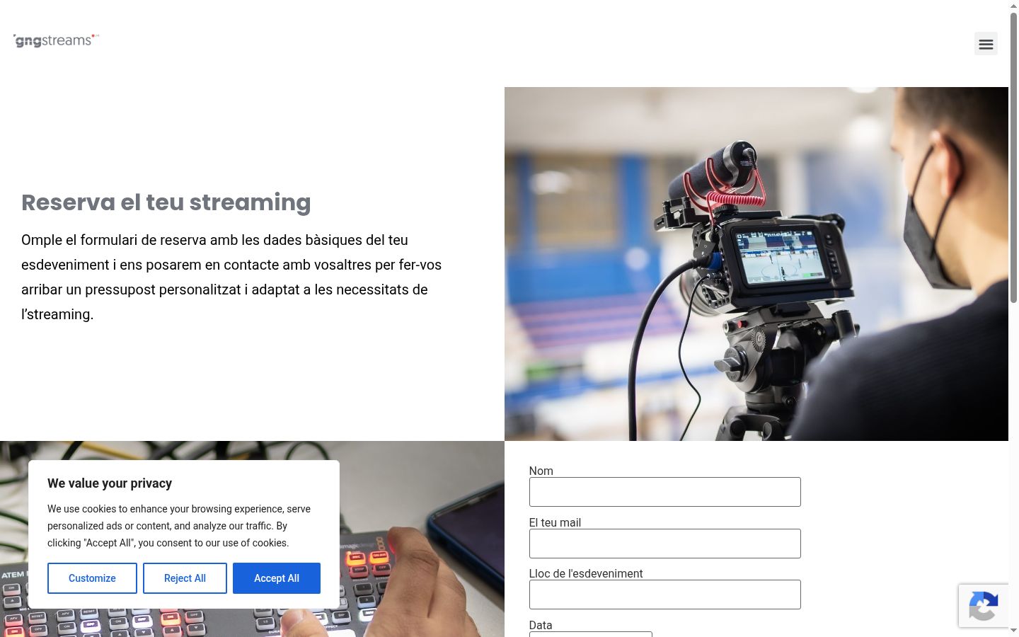 Snímka obrazovky banera súhlasu zobrazeného pred akoukoľvek interakciou