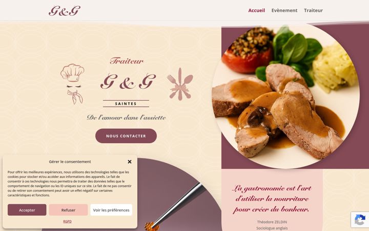 Screenshot of gngtraiteur.fr
