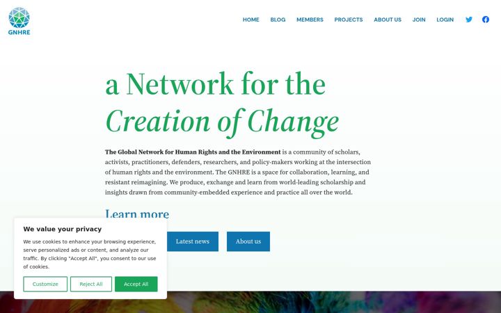 Screenshot of gnhre.org