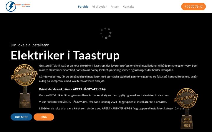 Snímek obrazovky gnisten-el-teknik.com