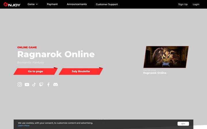 Screenshot of gnjoylatam.com