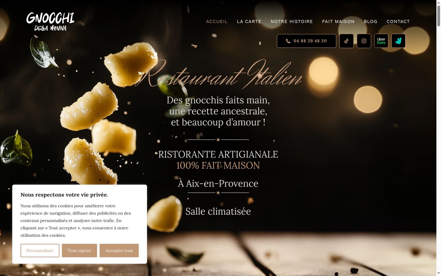 Screenshot tal-banner tal-kunsens muri qabel kwalunkwe interazzjoni
