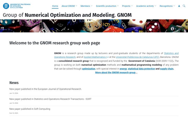 Screenshot of gnom.upc.edu