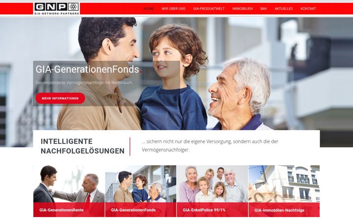 Screenshot of gnp-ag.de