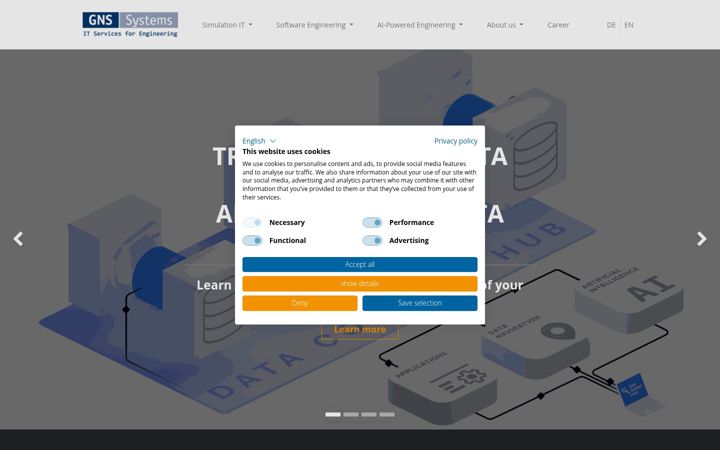 Screenshot of gns-systems.de