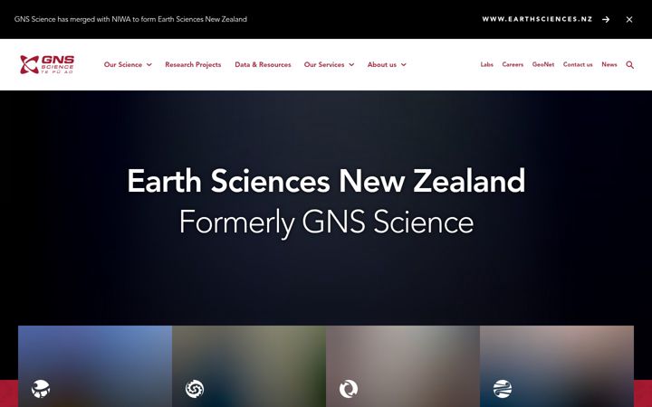 Screenshot του gns.cri.nz