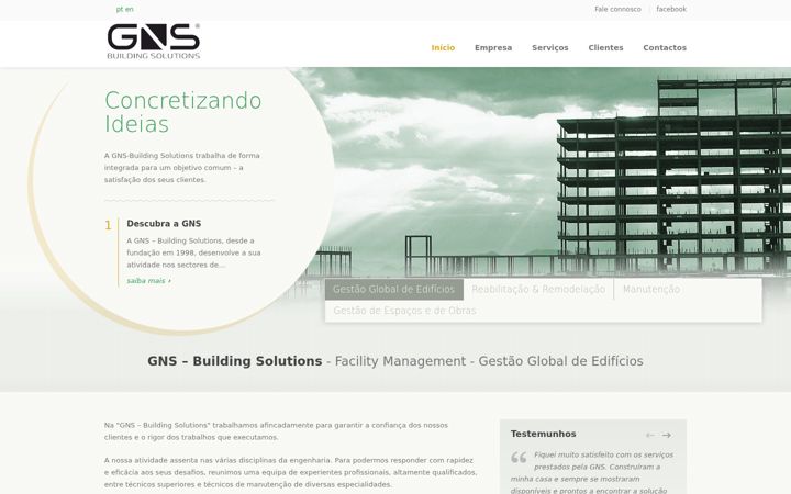 Screenshot of gnsbuilding.com