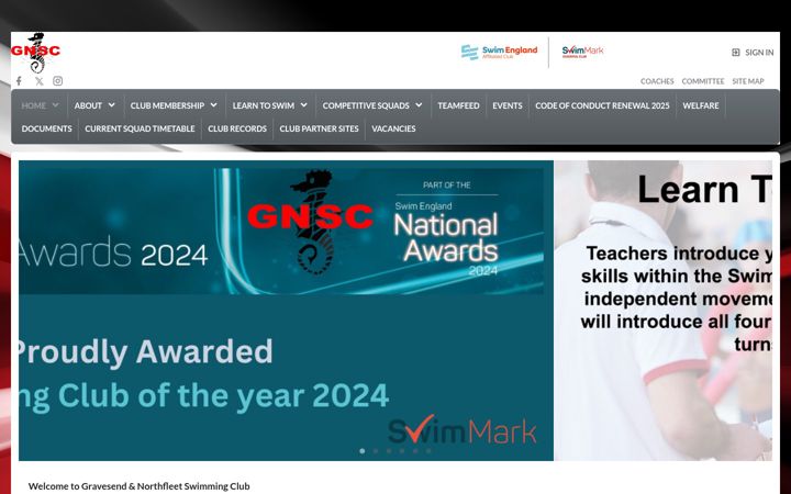 Screenshot of gnsc.co.uk