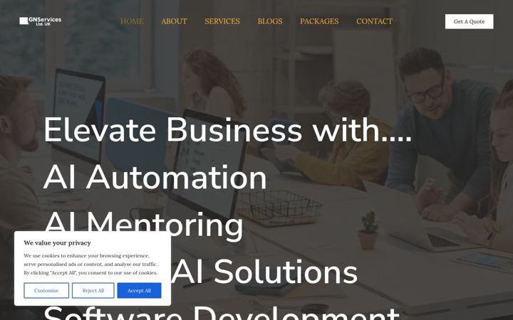Screenshot of gnservices.co.uk