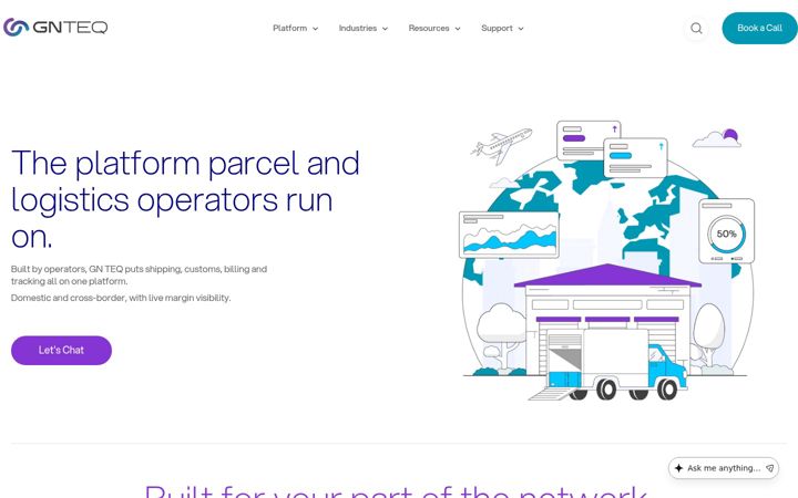 Screenshot of gnteq.com