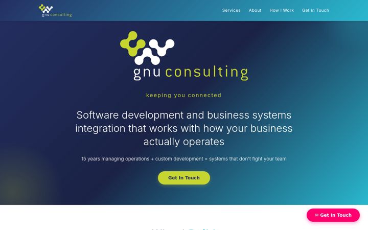 Screenshot of gnu-consulting.co.uk
