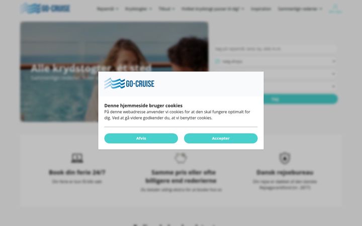 Screenshot of go-cruise.dk