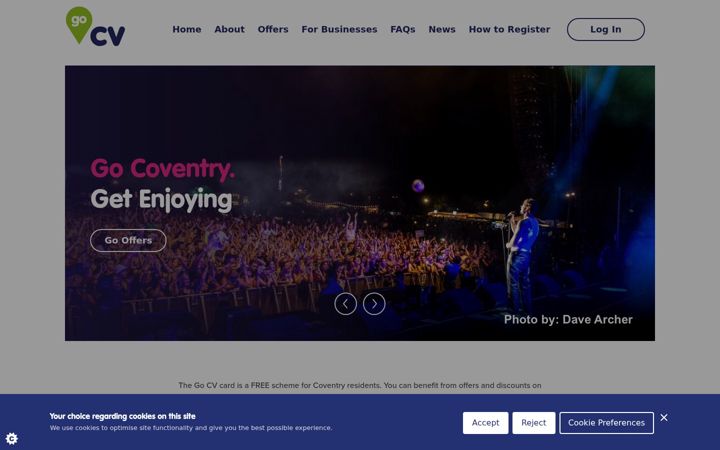 Screenshot of go-cv.co.uk