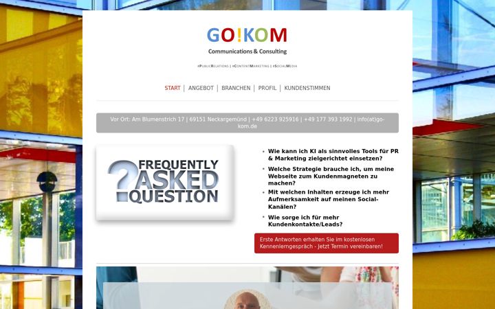 Screenshot of go-kom.de