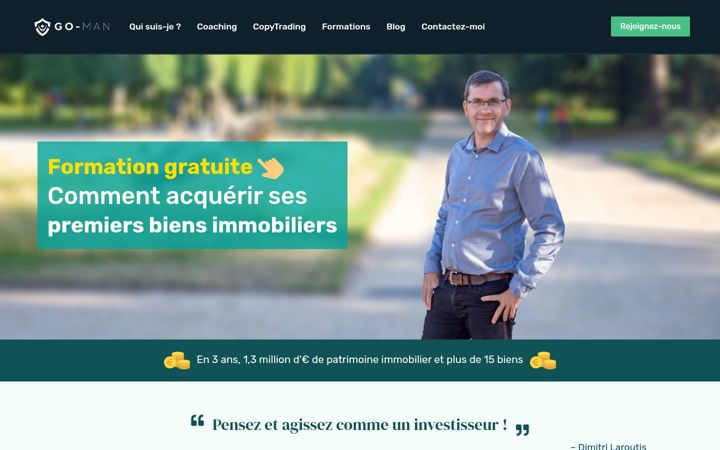 Screenshot of go-man.fr