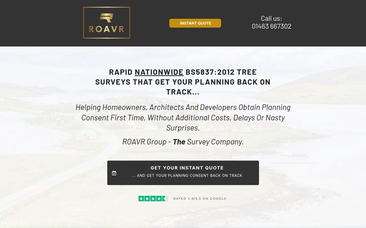 Screenshot of go-roavr.co.uk