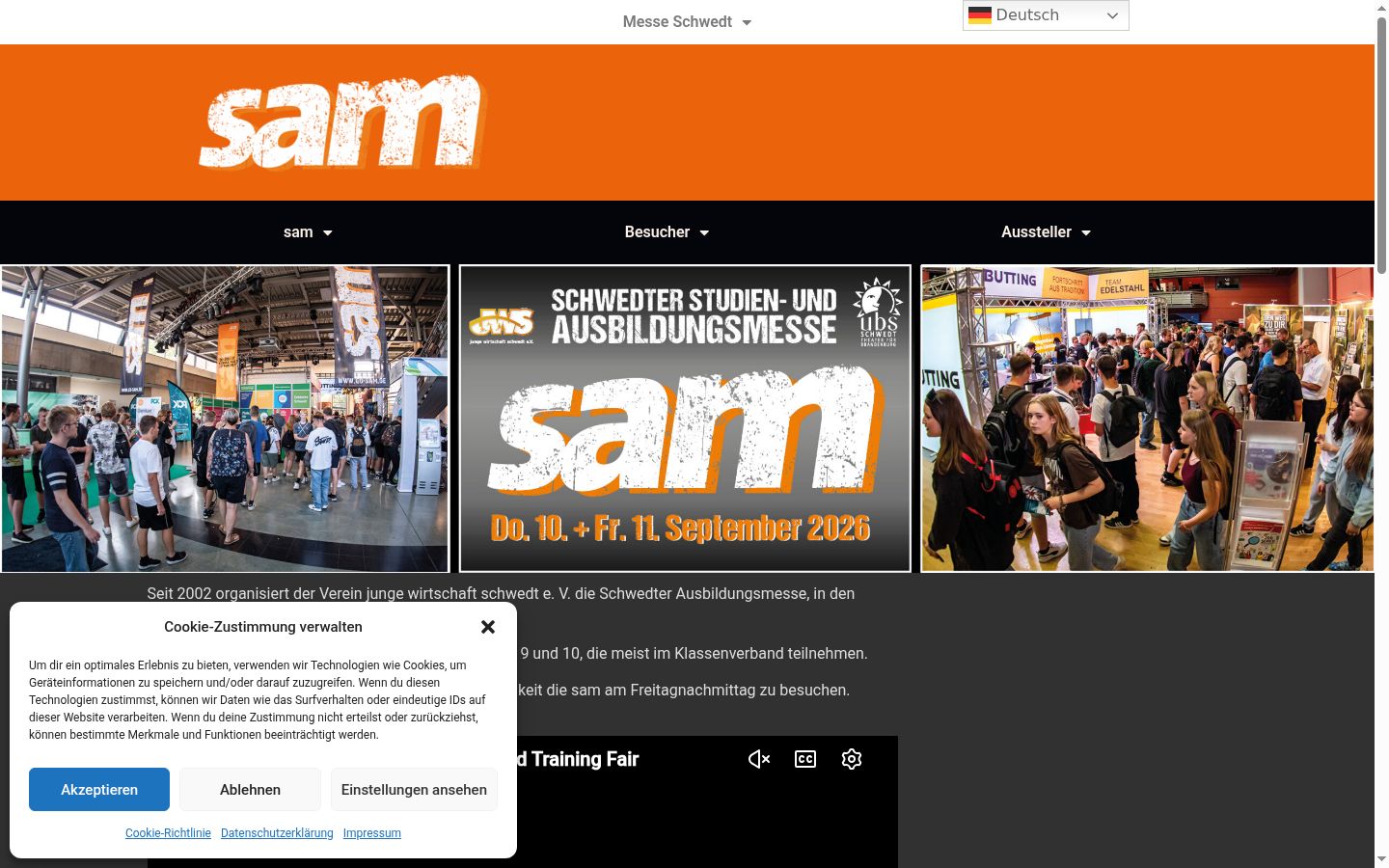Screenshot tal-banner tal-kunsens muri qabel kwalunkwe interazzjoni