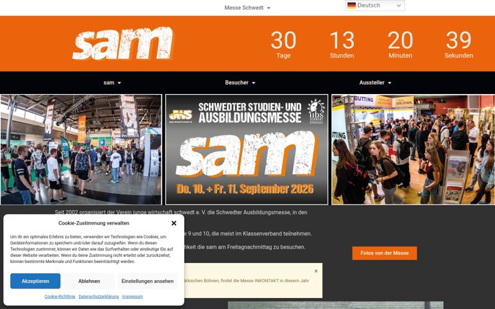 Screenshot of go-sam.de