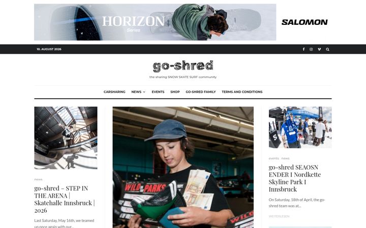 Screenshot of go-shred.com