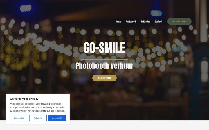 Screenshot of go-smile.nl