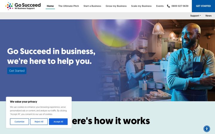 Screenshot of go-succeed.com