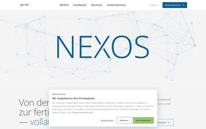 Screenshot of go-tec.de