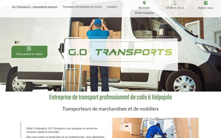 Screenshot of go-transports.fr