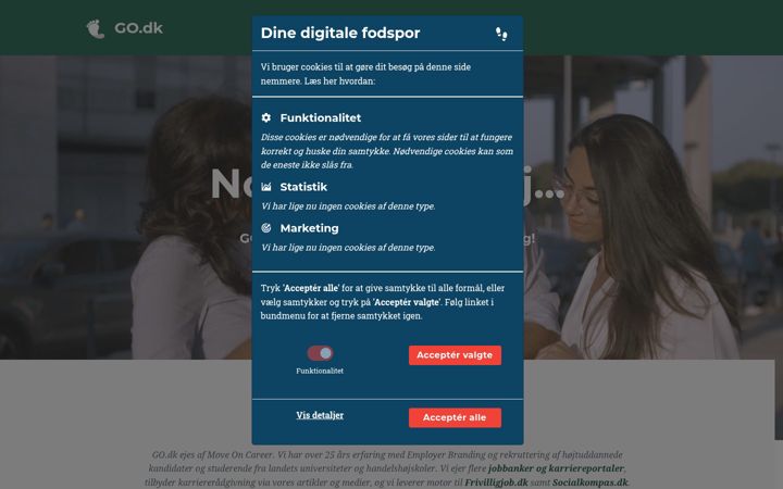 Screenshot of go.dk