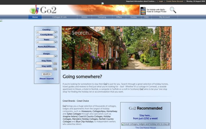 Screenshot of go2-holidays.com