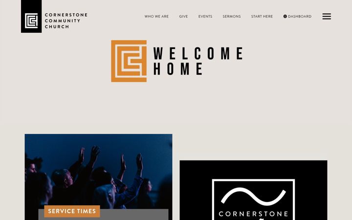 Screenshot of go2cornerstone.com