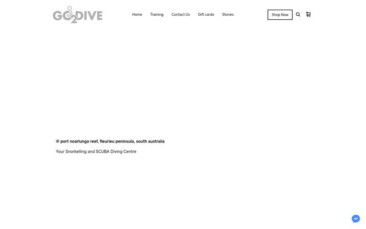 Screenshot of go2dive.com.au
