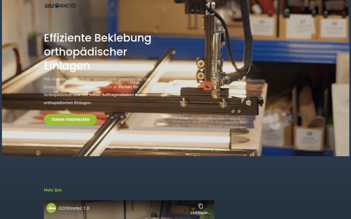 Screenshot of go2kinetec.de