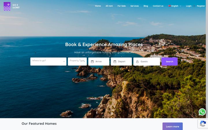 Screenshot of go2lloret.com