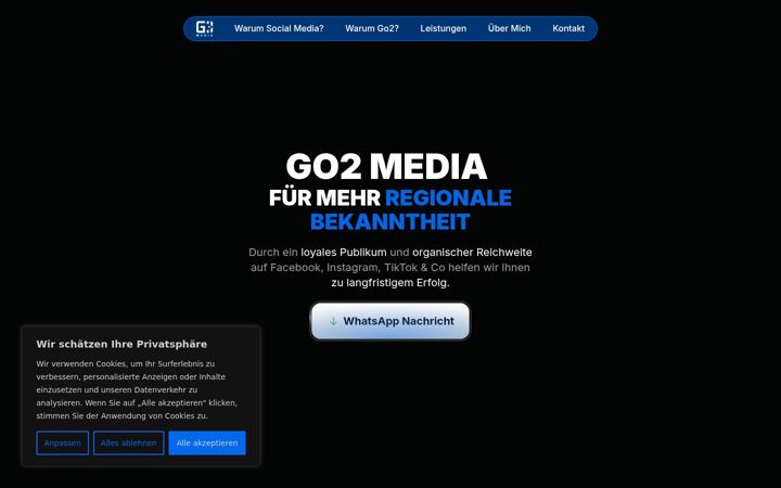 Screenshot of go2media.at