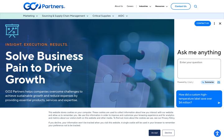 Screenshot of go2partners.com