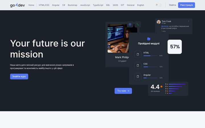 Screenshot of go4.dev