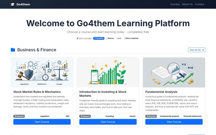 Screenshot of go4them.co.uk