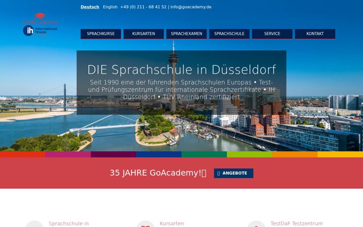 Screenshot of goacademy.de