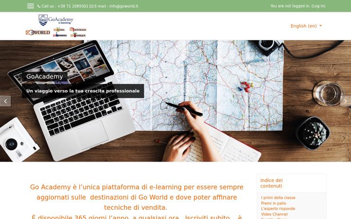 Screenshot of goacademy.it