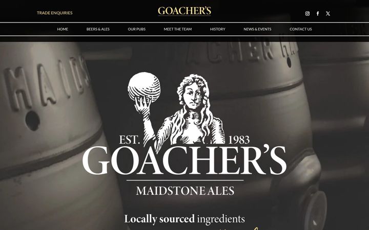 Screenshot of goachers.com