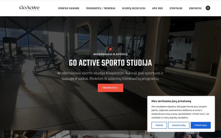 Screenshot of goactivestudio.lt